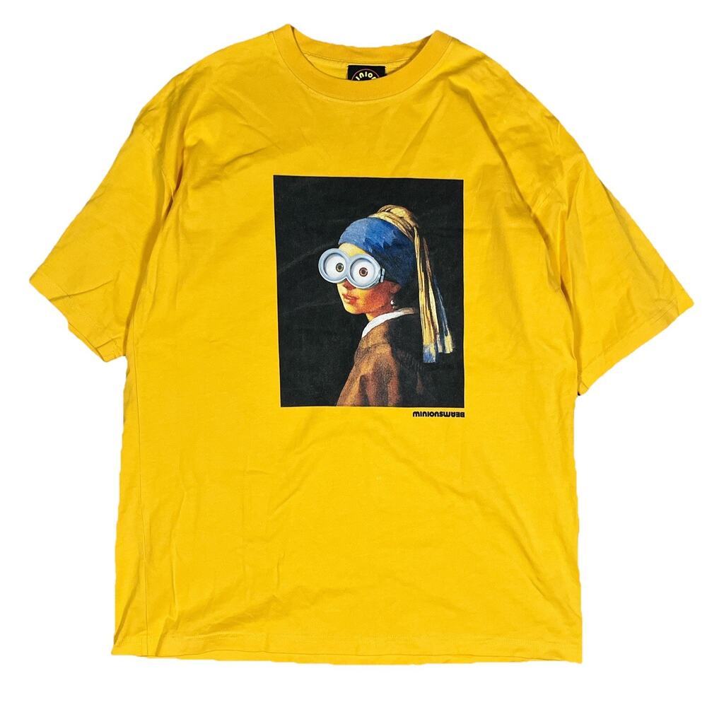 Beams x Minions Universal Studios Japan Shirt Large USJ Exclusive Pearl Earring